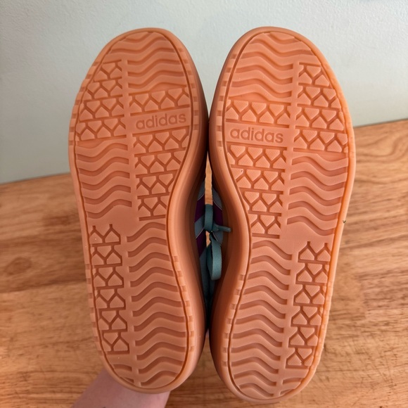 Adidas VL Court Bold Blue and Purple Platform Sneakers - Picture 9 of 9